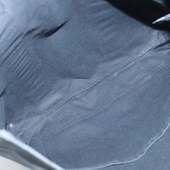 HERMES Fourre Tout Cabas Tote Bag Canvas Black Auth ti3108 - Picture 11 of 16